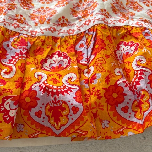 BNWT Boho Style Floral Orange & Red 2pc Set By Haute Hippie “M Top S Bottom” - Picture 2 of 12